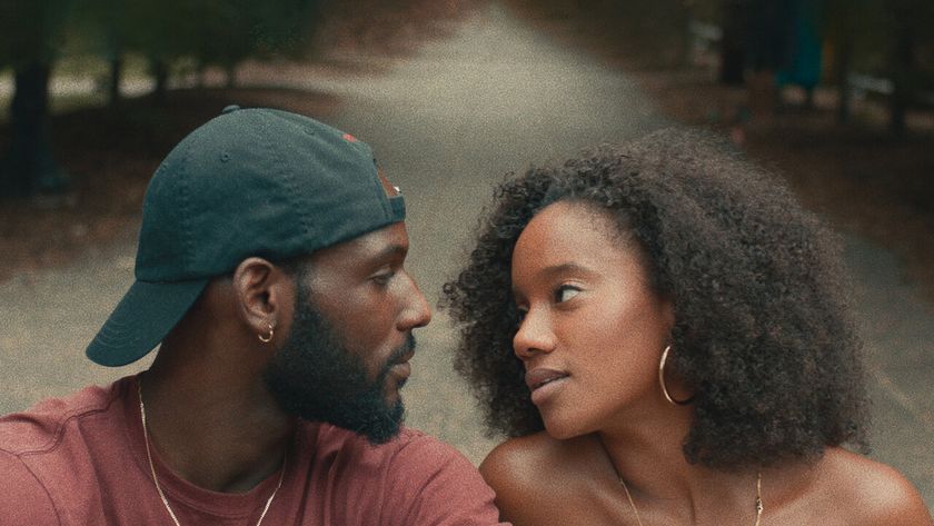 Kofi Siriboe and Yootha Wong-Loi-Sing gazing at each other in Really Love