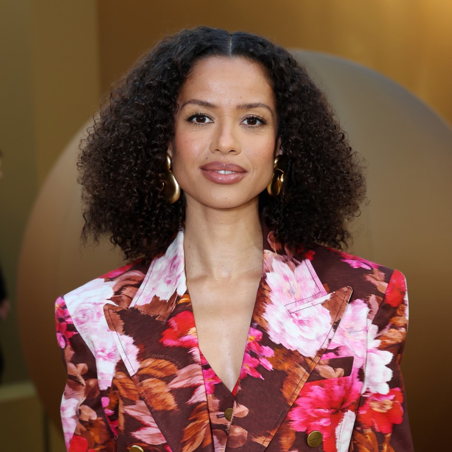 Photo of Gugu Mbatha-Raw wearing a floral blazer