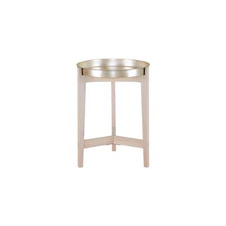 tray top bedside table in cream colour