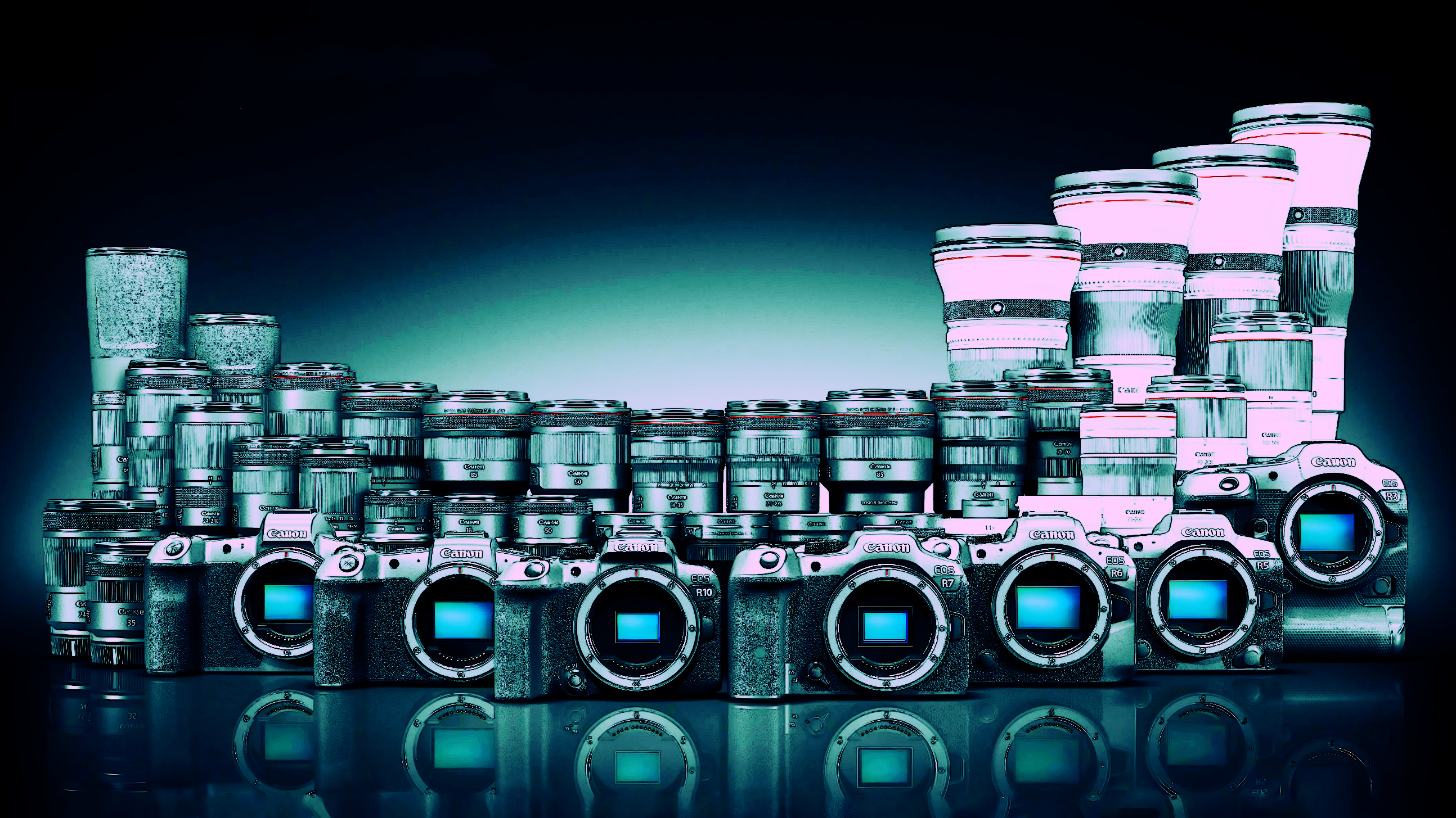 Canon mirrorless cameras and RF lenses