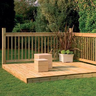 Forest 2.4m Easy Deck Kit (with Handrails)