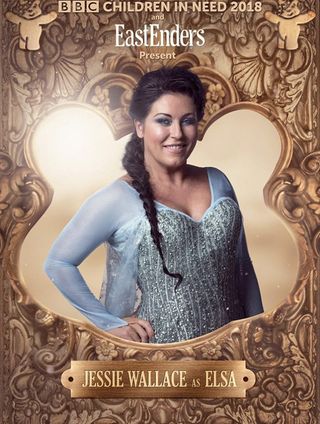 EastEnders star Jessie Wallace as Elsa from Frozen!