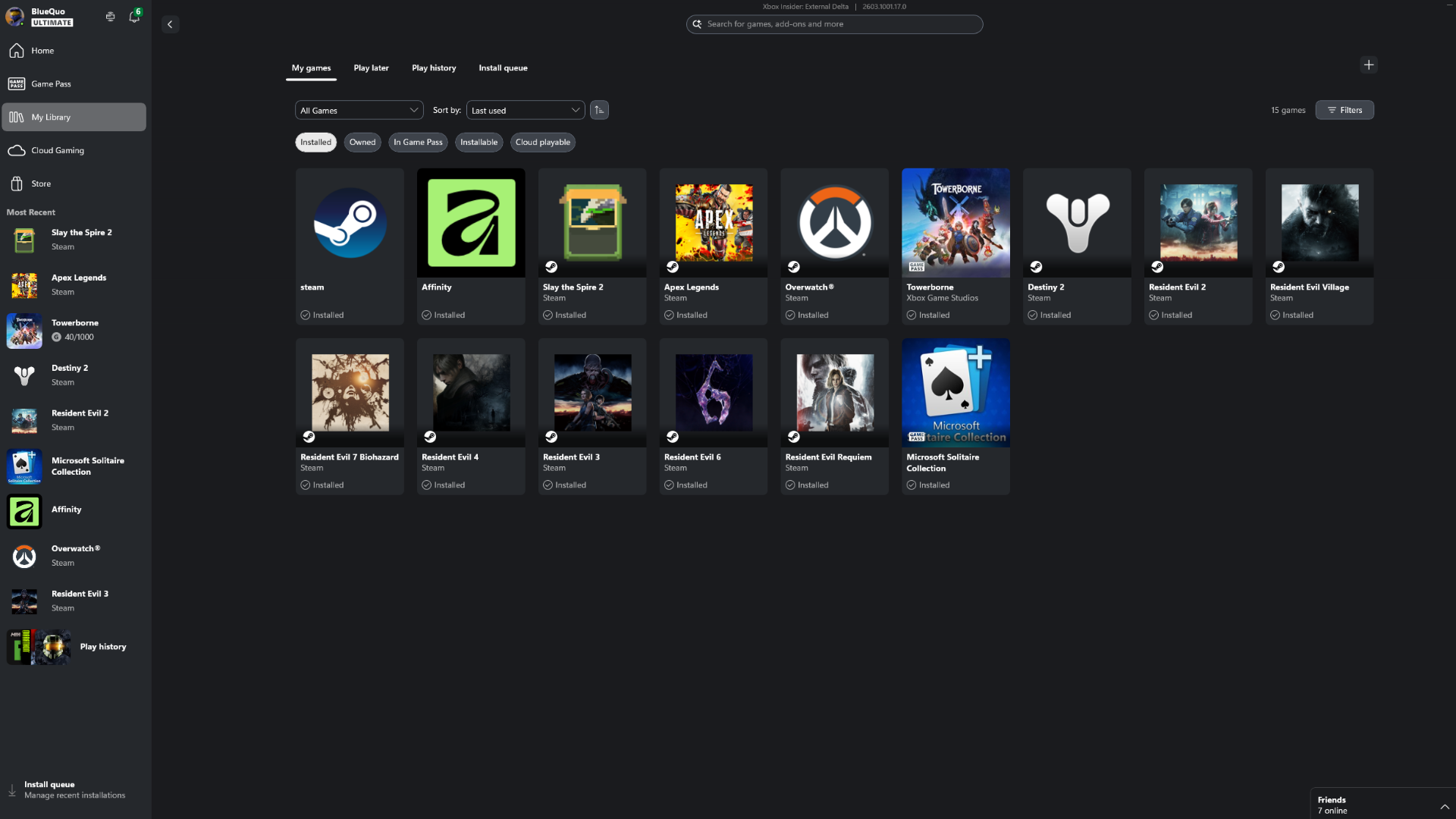 Screenshot of adding any app to xbox app on PC