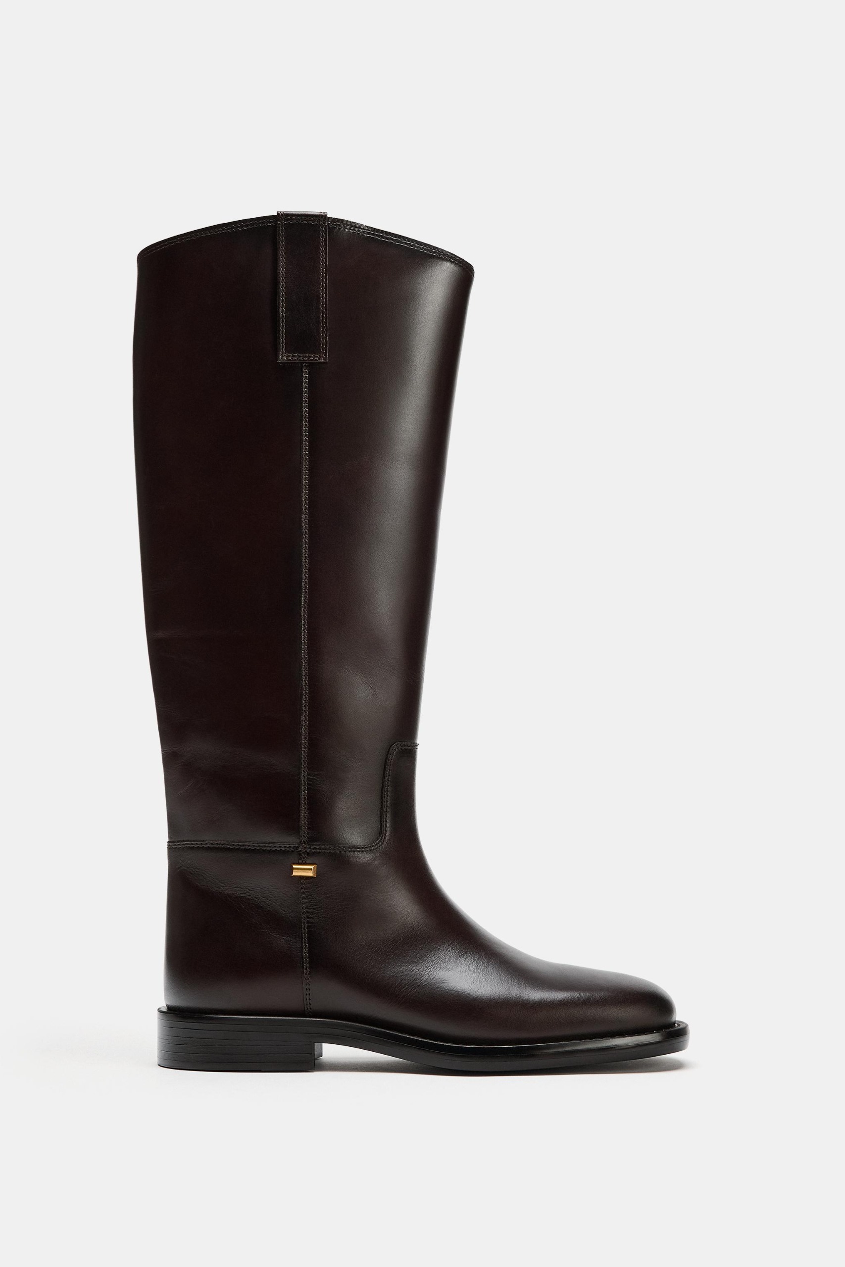 ZARA, Leather Riding Boots