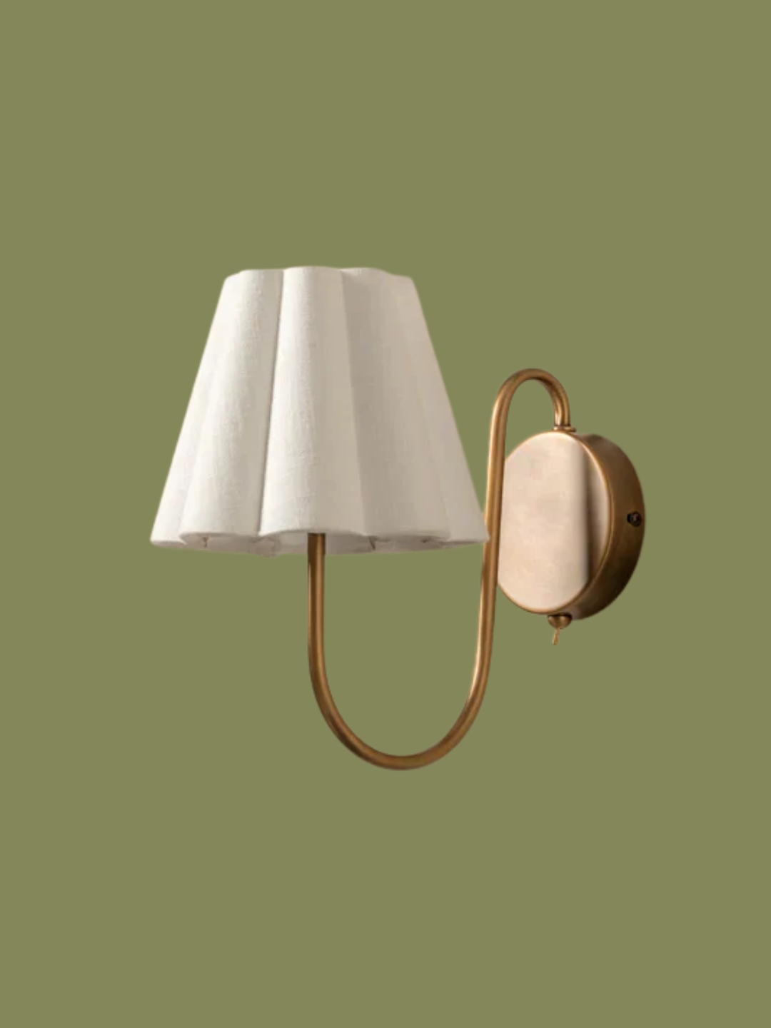 Lights &amp;amp; Lamps, Aston Aged Brass Wall Light