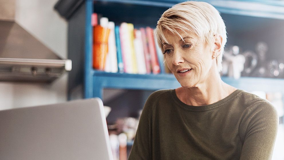 woman with laptop