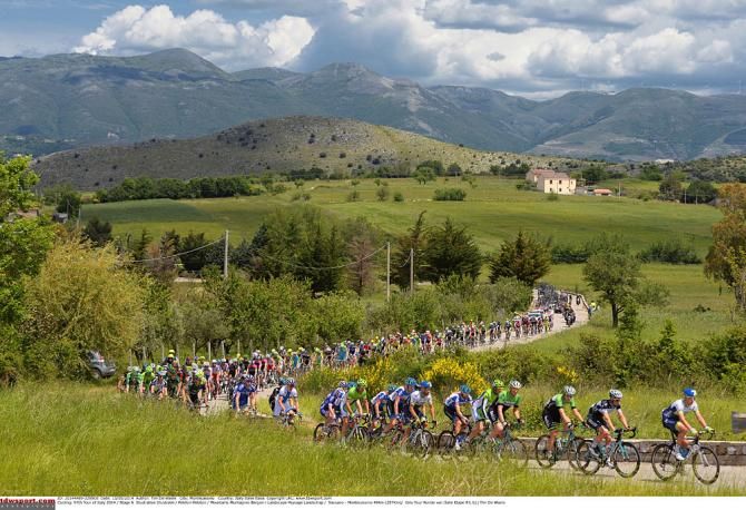 The peloton in Italy