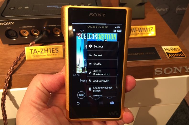 Sony NWWM1Z handson review What HiFi?