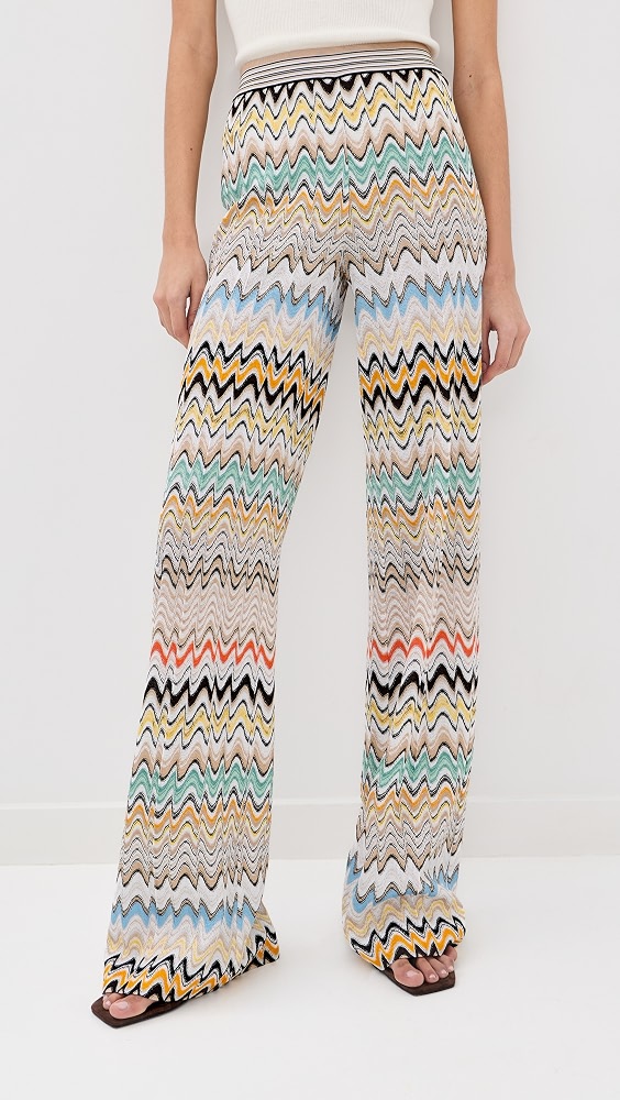 Pull on Pants - Multicolor Beige Light Base