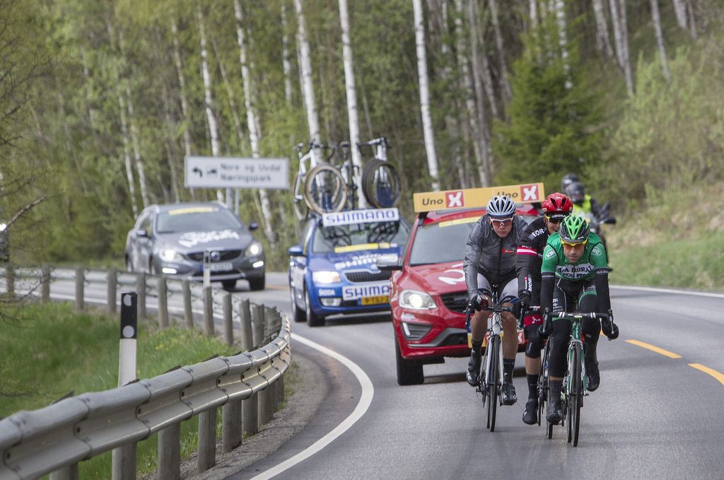 The winning breakaway on the road