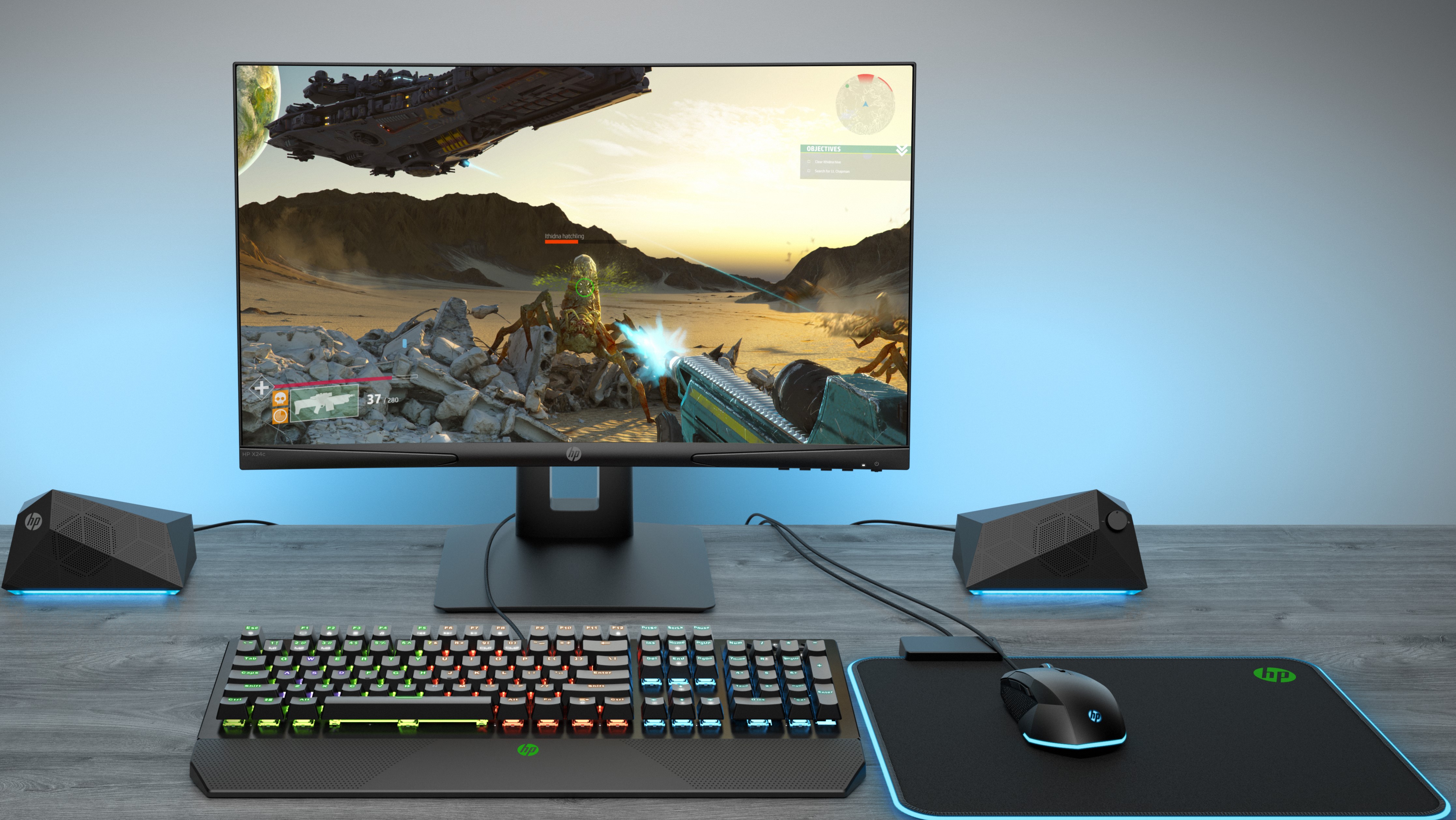 Hp X24c Gaming Monitor Promises Extra Curves And Contrast For 250 Tom S Hardware
