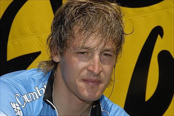 Markus Burghardt (Team Columbia) gets ready for more hard work on stage six.