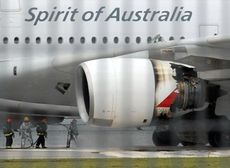Qantas Airbus A380, Singapore