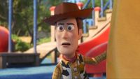 Woody in Toy Story 4 looking a bit confused. 