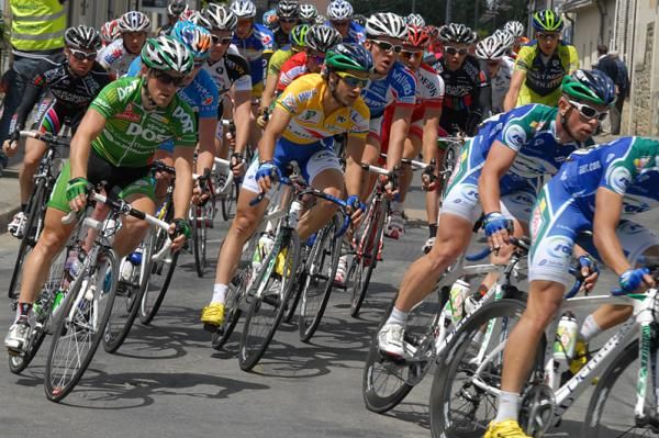 Jeremie Galland (Saur Sojasun) sits comfortably in the bunch.