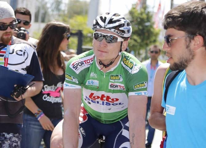 Andre Greipel (Lotto Belisol) in the green points jersey