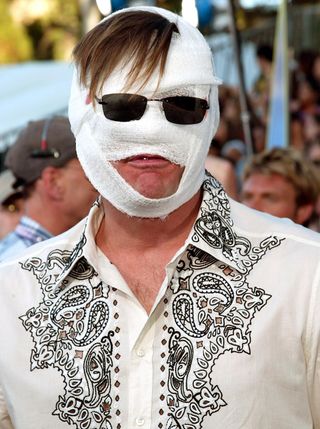 Jim Carey's bandage mask