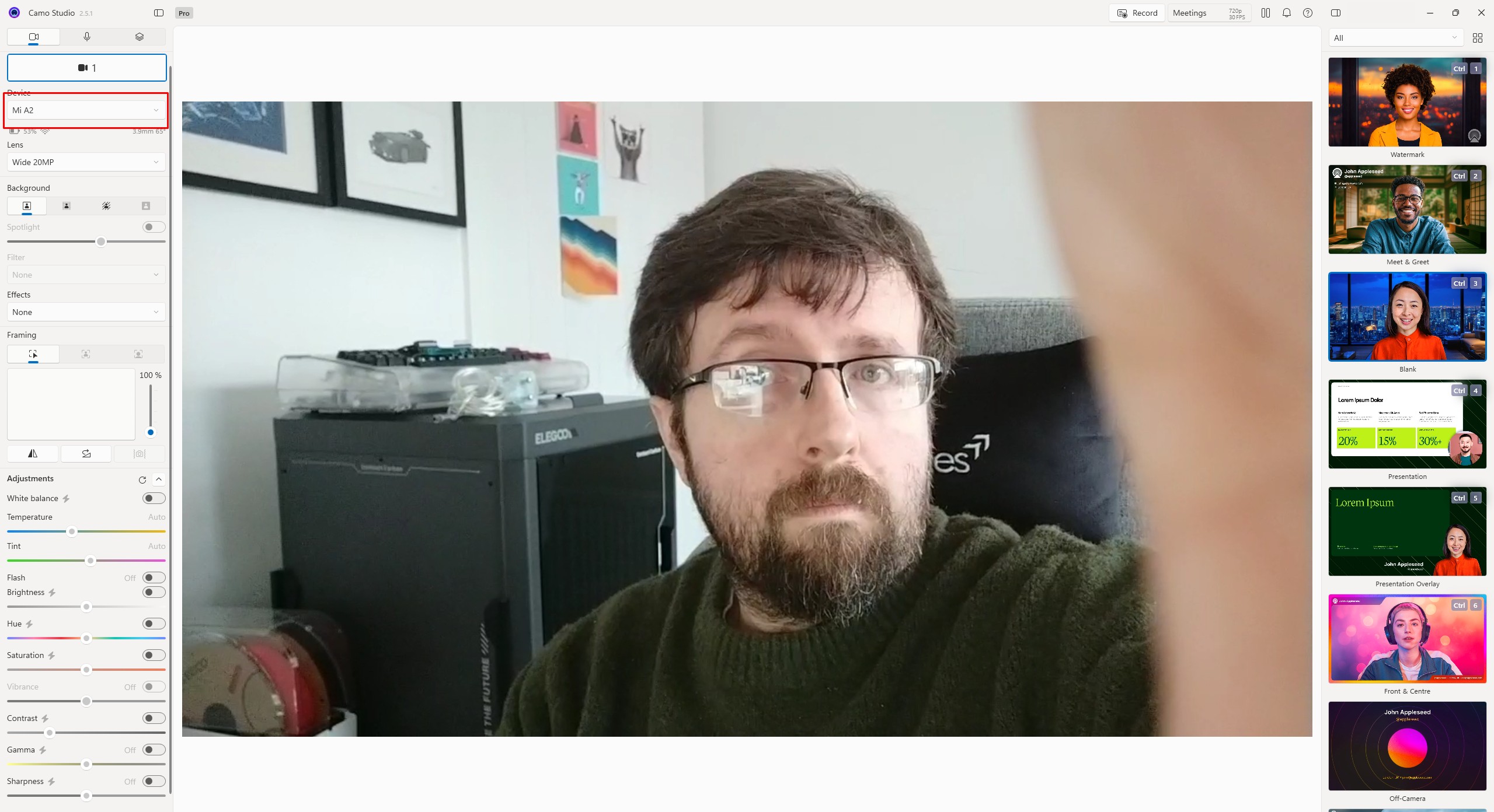 Android Smartphone as a Webcam