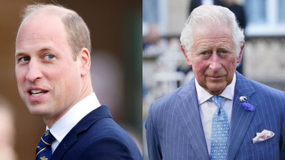 Prince William's 'death stare' anecdote revealed; here he and King Charles are seen at different occasions