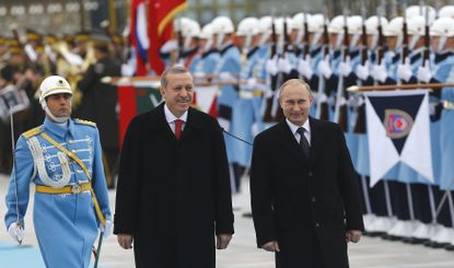 Russia's President Vladimir Putin (R) and Turkey's President Tayyip Erdogan are becoming rather good pals.