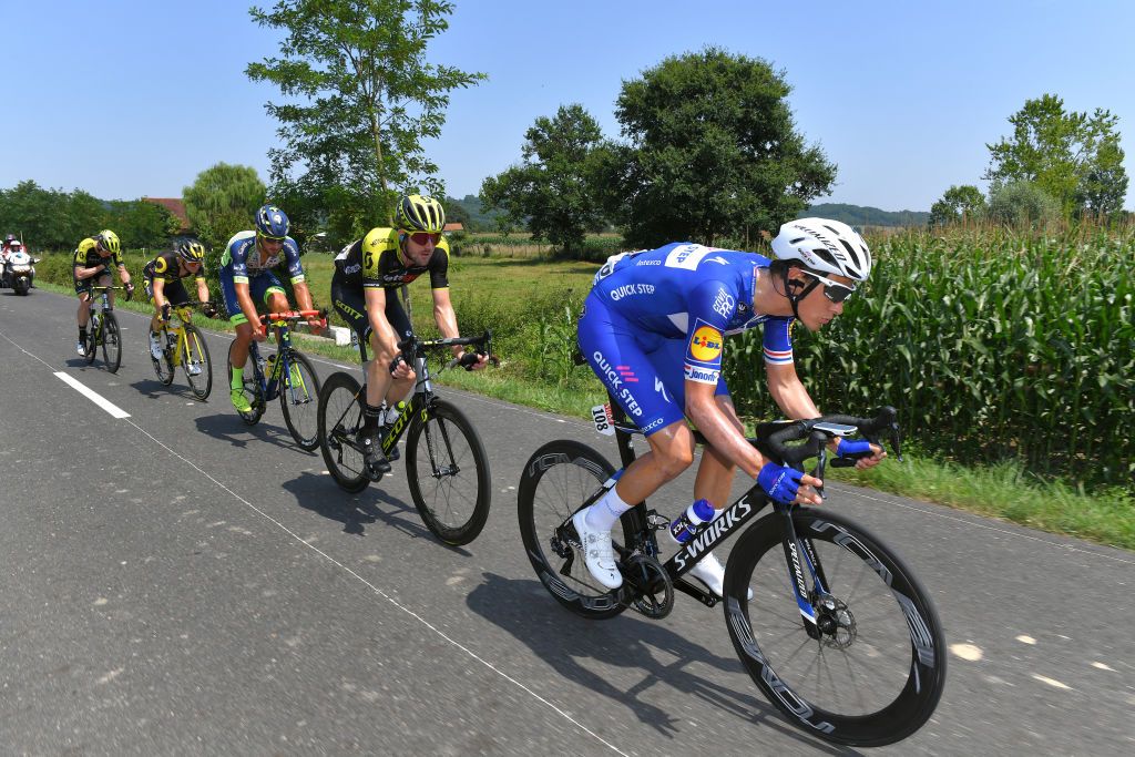 Niki Terpstra (Quick-Step Floors) leads the attack