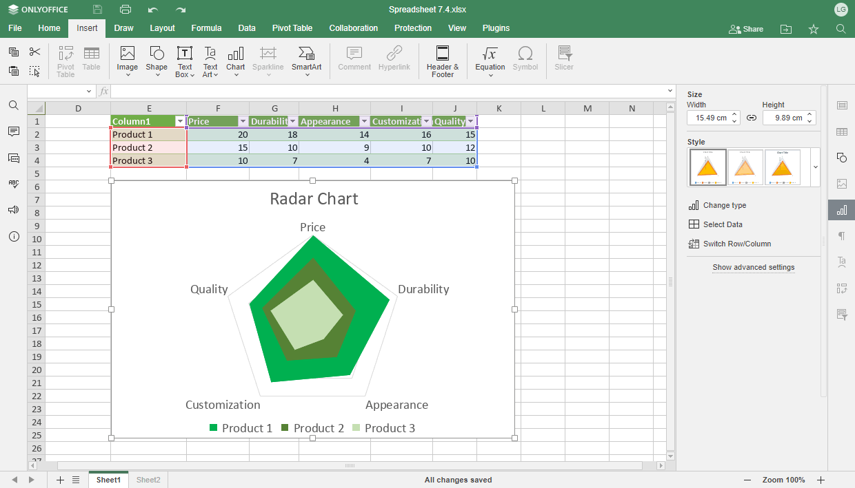 ONLYOFFICE 7.4