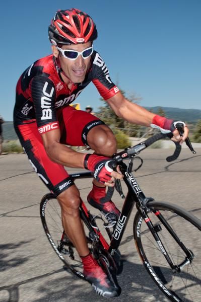 George Hincapie (BMC) went out sans aero-gear