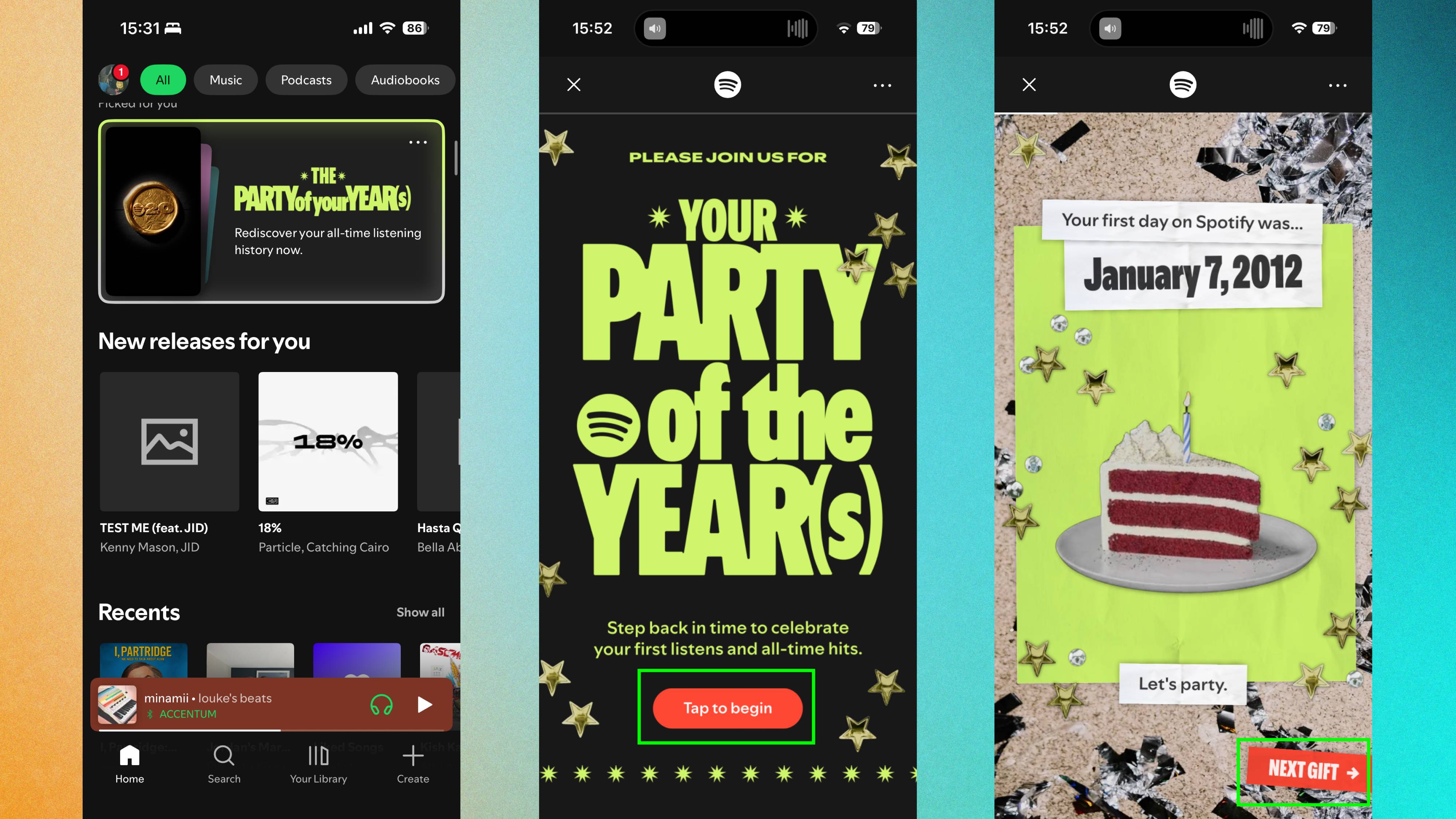 How to find Spotify Party of The Year(s)