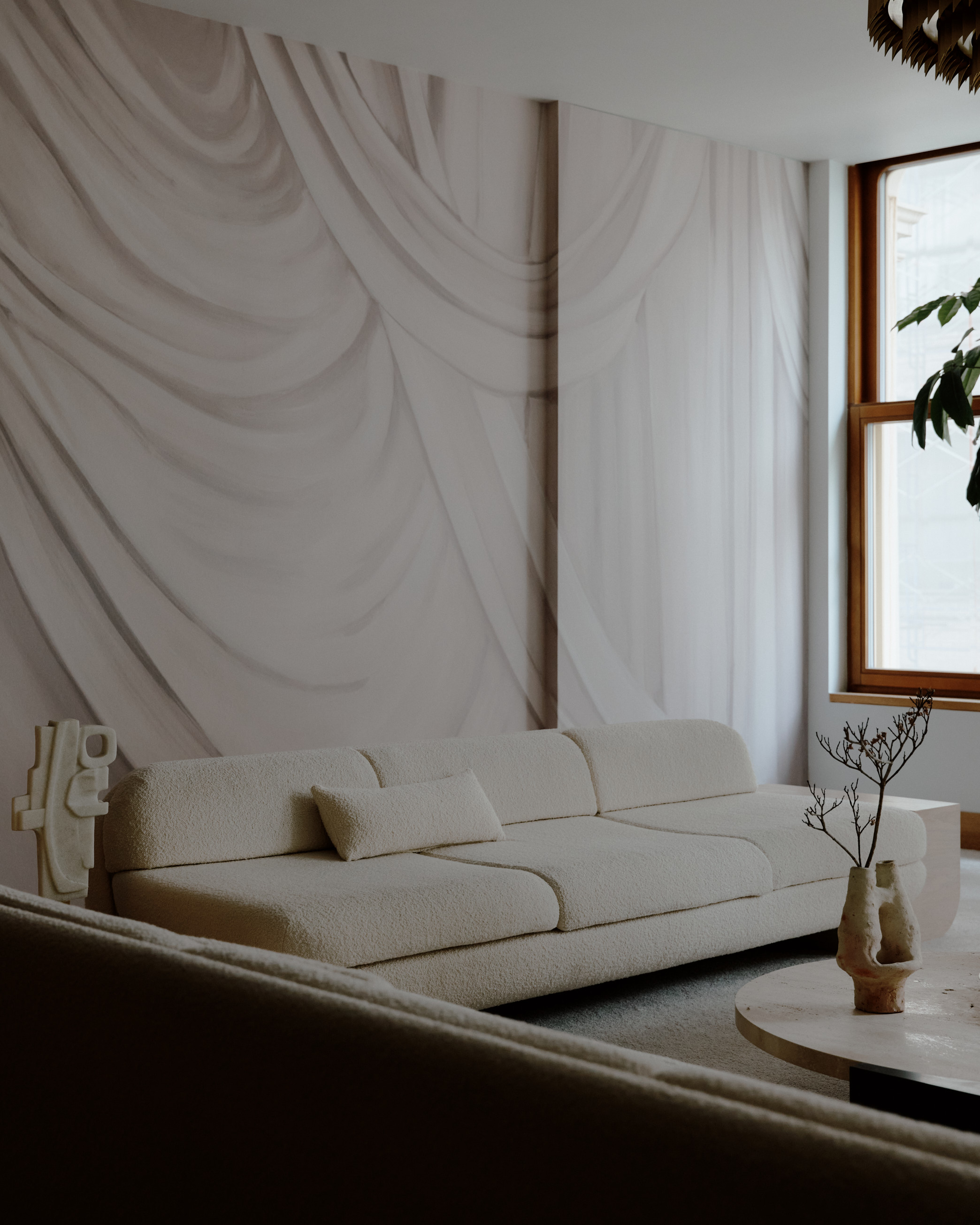 curtain interior design trend 2025 Lee Broom wallpaper