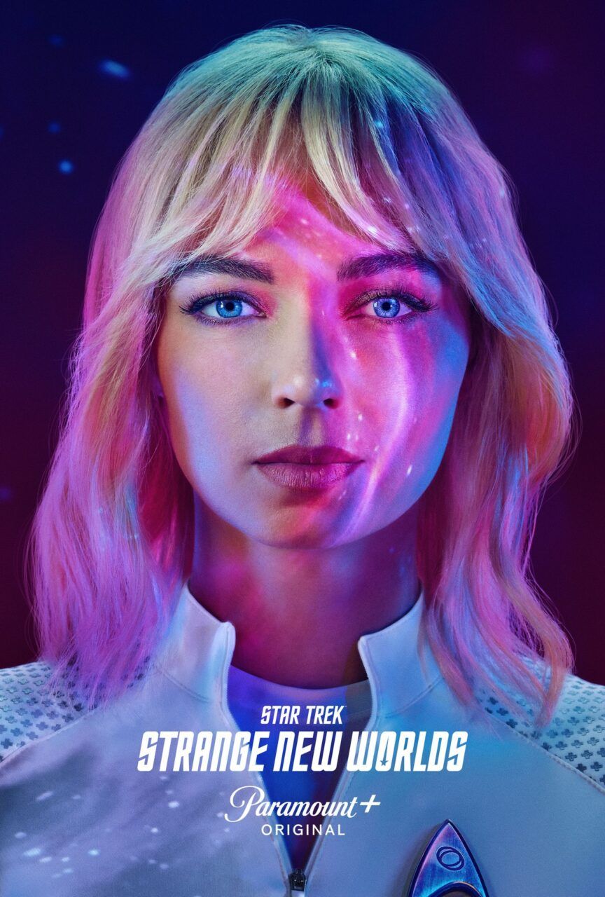 a character poster for "Star Trek: Strange New Worlds"