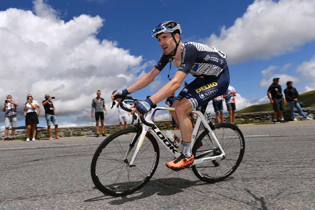 SARRANCOLIN FRANCE AUGUST 03 Jose Goncalves of Portugal and Team Nippo Delko Provence Public Fans during the 44th La Route dOccitanie La Depeche du Midi 2020 Stage 3 a 1635km stage from Saint Gaudens to Col de Beyrde 1417m RouteOccitanie RDO2020 on August 03 2020 in Sarrancolin France Photo by Justin SetterfieldGetty Images