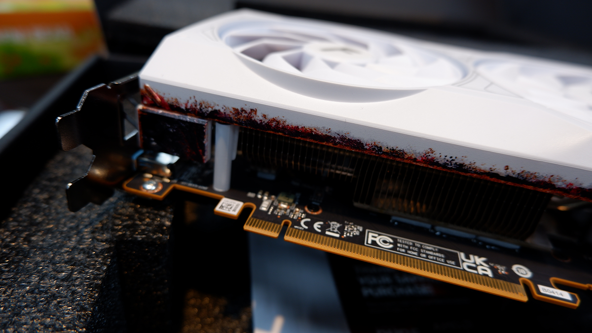 A Frostpunk 2 themed graphics card from Sapphire.