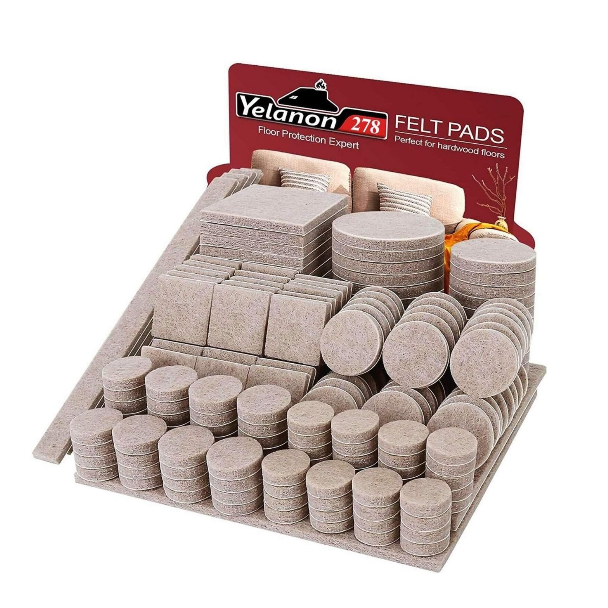 Yelanon Felt Furniture Pads -278 Pcs