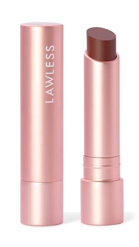 Lawless Forget the Filler Lip Plumping Line Smoothing Tinted Balm - Amaretto - Premium Tinted Lip Balm With Natural Ingredients to Plump and Smooth Lips for a Firmer, Fuller Look - 0.09 Oz