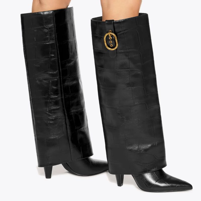Kurt Geiger boots on model 
