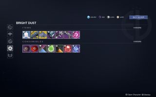 The Bright Dust page in the Eververse store.