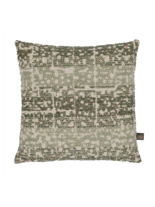 Green and Rose Textured Cushion