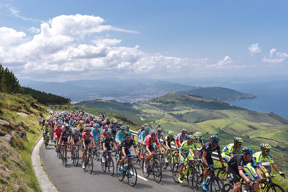 The rolling and hilly terrain at the Clasica San Sebastian