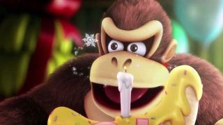 Donkey Kong with a banana cake Nintendo