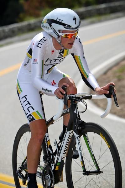 Amanda Miller (HTC-Highroad) comes through with a time to put her in second place.