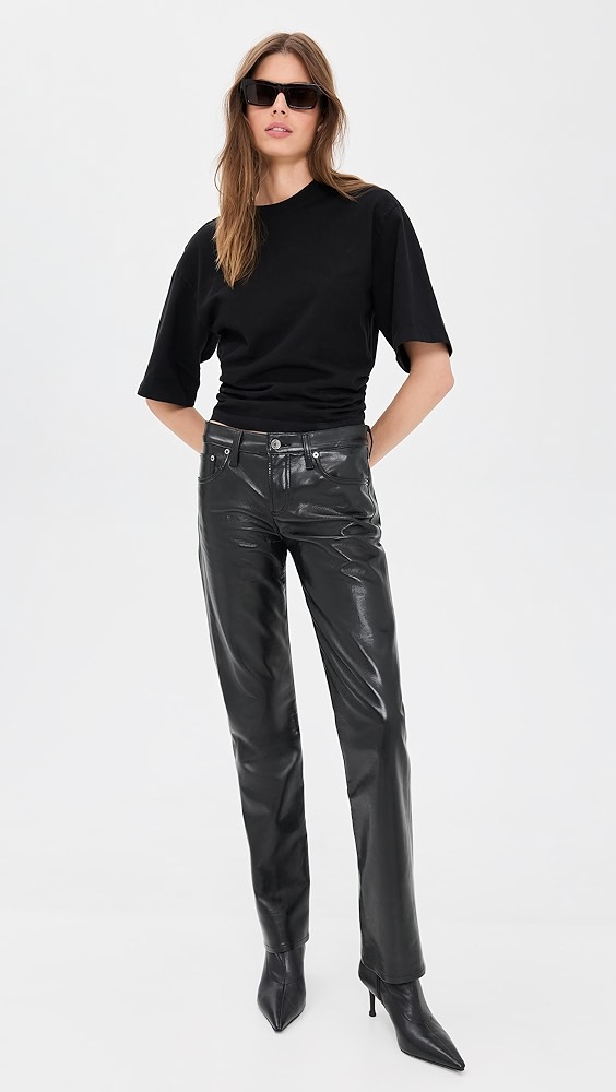 Agolde Recycled Leather Slim Jeans