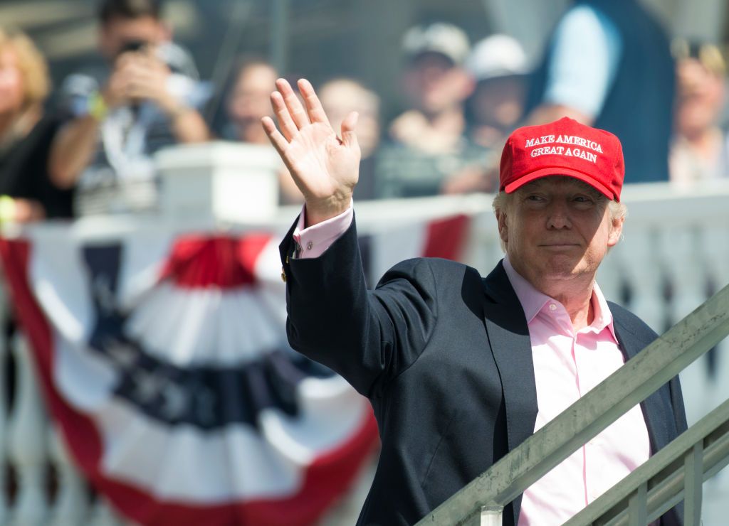 President Trump at the U.S. Women&amp;#039;s Open