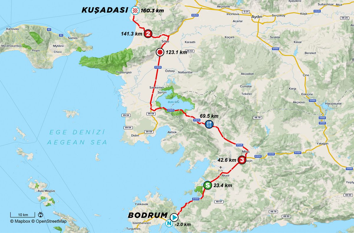 stage 8 map Tour of Turkey 2021
