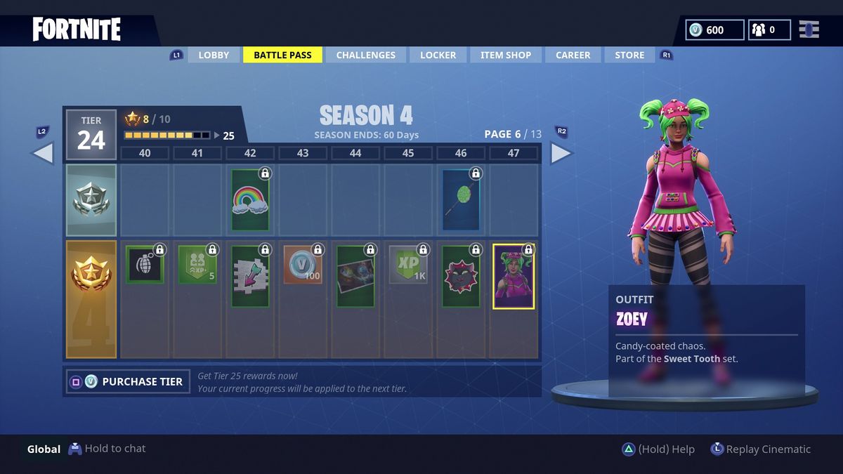 Fortnite Season 4 - all the Battle Pass skins, emotes, harvesting tools ...