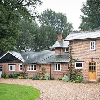 house with windows and door