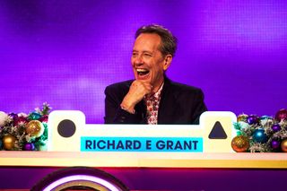 Richard E. Grant is among the 'Blankety Blank' panellists the Christmas.