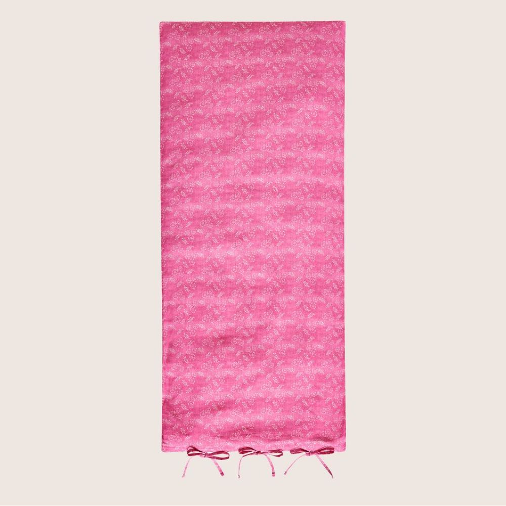 Hot Pink Faded Floral Sofa Topper Pillow