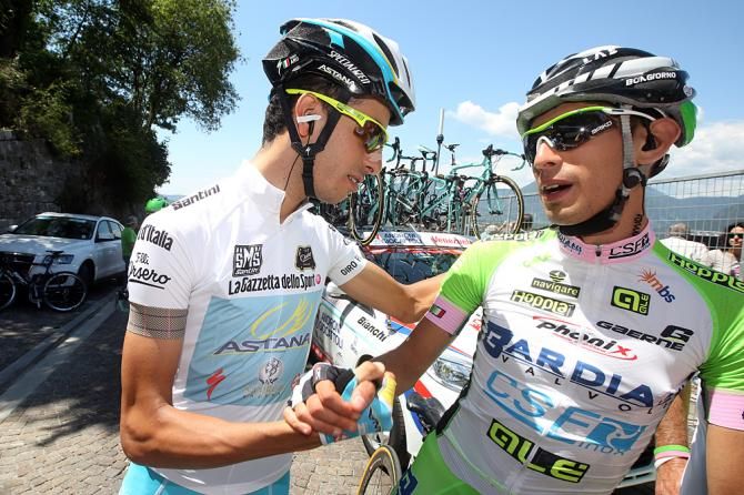 Fabio Aru and Francesco Bongiorno