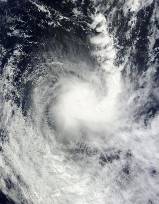 Cyclone Victoria looks like letter J