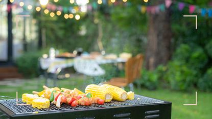 BBQ in a garden with a table in the background to show how to BBQ right 